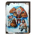 Designocracy Alaska Family Village Art on Board Wall Decor 9876912